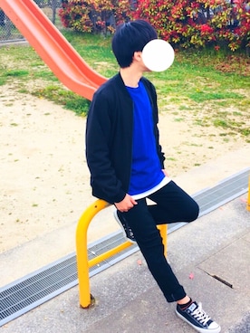 「アイテム（MA-1）」を使った、2’sさん（メンズ・170cm・10代）の春コーディネート