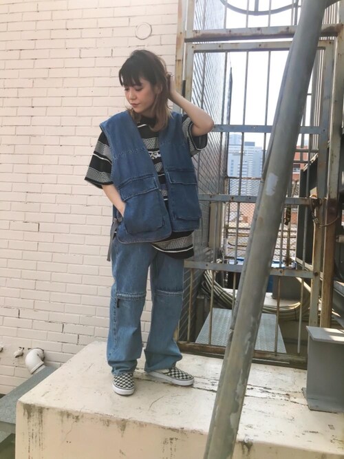 モンキータイム ビューティ ユース ユナイテッドアローズ 新宿店仲西 未来さんのデニムパンツを使ったコーディネート Zozotown