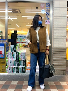「コーディネート」｜「アイテム（ダッフルコート）」を使った、 NiniLiuさん（レディース・158cm）の冬コーディネート