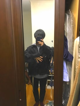 「COMME CA DU MODE（コムサデモード）のアイテム（レッグウェア）」を使った、iwaさん（メンズ・164cm）の冬コーディネート