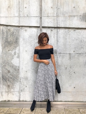 「アイテム（ブーツ）」を使った、又来綾さん（レディース・163cm）の夏コーディネート