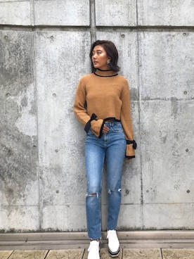 又来綾さん（レディース・163cm）の秋コーディネート