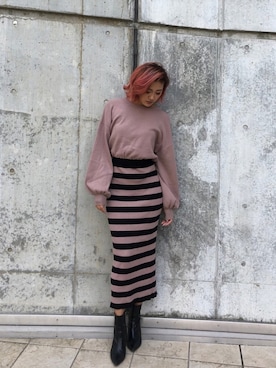 「アイテム（ワンピース、その他）」を使った、又来綾さん（レディース・163cm）の冬コーディネート