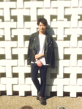 「時計」｜「アイテム（ジャケット/アウター）」を使った、ryuさん（メンズ・170cm）の春コーディネート
