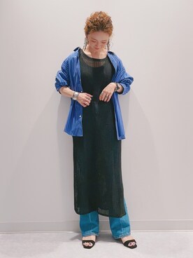 「Lee」｜「アイテム（ワンピース/ドレス）」を使った、y...maiさん（レディース・157cm）の春コーディネート