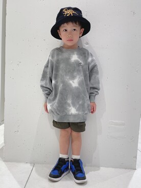 「息子コーデ」｜「アイテム（スウェット）」を使った、y...maiさん（レディース・157cm）の秋コーディネート