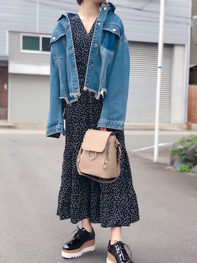 「chuclla（チュクラ）のアイテム（ワンピース/ドレス）」を使った、MMさん（レディース・154cm）の春コーディネート