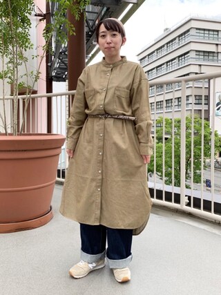 coen ユウキ使用「coen（【WEB限定サイズ：XL】USAコットンデニムワイドパンツ#）」的時尚穿搭