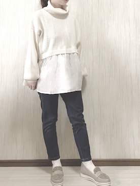 pote☁️さん（レディース・146cm）の春コーディネート