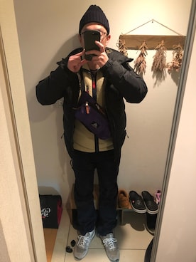 「アーバンリサーチ」｜「アイテム（ダウンベスト）」を使った、よっちゃんさん（メンズ・171cm）の冬コーディネート