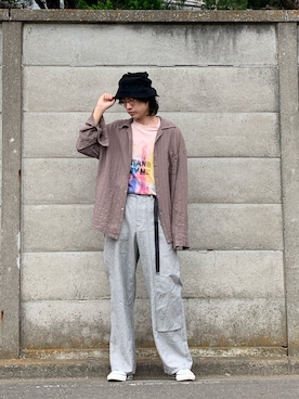 「アイテム（帽子）」を使った、milannnさん（メンズ・186cm・10代）の春コーディネート