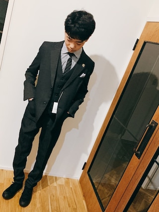 ショパン フォーマルスーツ 160cm ネイビーストライプ 発表会 お受験