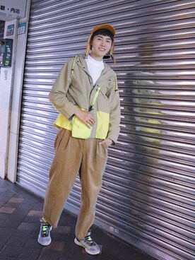 「COP（シーオーピー）のアイテム（トップス）」を使った、Hi Kinoさん（メンズ・178cm）の春コーディネート