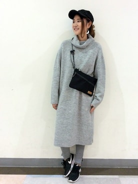 「LBC（エルビーシー）のアイテム（ワンピース/ドレス）」を使った、HARUさん（レディース・156cm）の秋コーディネート