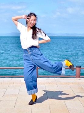 長町夏希さん（レディース・159cm）の冬コーディネート