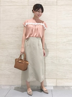 「La TOTALITE（ラトータリテ）のアイテム」を使った、yukimiさん（レディース・160cm）の夏コーディネート