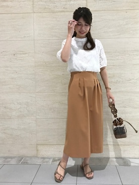 「La TOTALITE（ラトータリテ）のアイテム」を使った、yukimiさん（レディース・160cm）の夏コーディネート