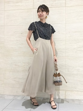 「La TOTALITE（ラトータリテ）のアイテム」を使った、yukimiさん（レディース・160cm）の夏コーディネート