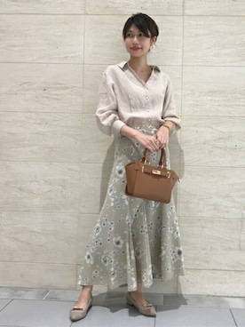 「アイテム（イヤリング）」を使った、yukimiさん（レディース・160cm）の夏コーディネート