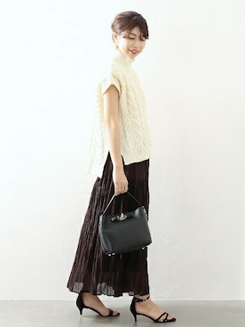 「アイテム（イヤリング）」を使った、yukimiさん（レディース・160cm）の夏コーディネート