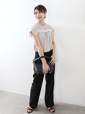 「La TOTALITE（ラトータリテ）のアイテム」を使った、yukimiさん（レディース・160cm）の夏コーディネート