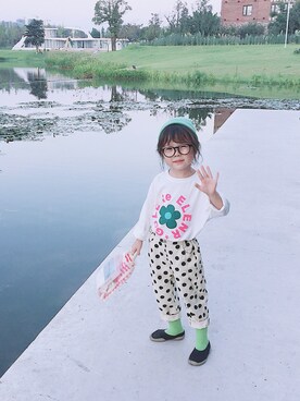 「盐系风格」｜娃娃不恋さん（キッズ・110cm）の夏コーディネート