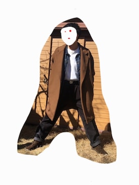 「HVC（エイチブイシー）のアイテム（デニムジャケット）」を使った、ナポリタンさん（メンズ・172cm）の冬コーディネート