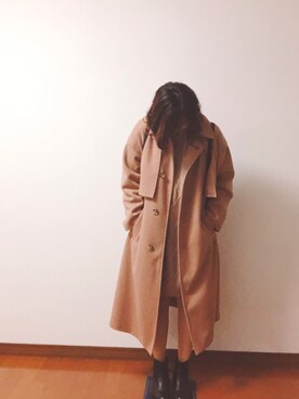 「AS KNOW AS PINKY（アズノゥアズピンキー）のアイテム（その他アウター）」を使った、yuminxxさん（レディース・160cm）の春コーディネート