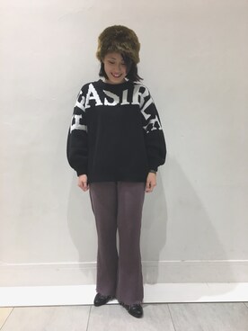 「アイテム（キャップ）」を使った、りこぴんさん（レディース・154cm・10代）の秋コーディネート