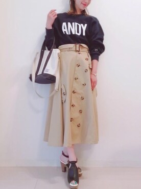 TRENCH LIKE SKIRT アメリヴィンテージ