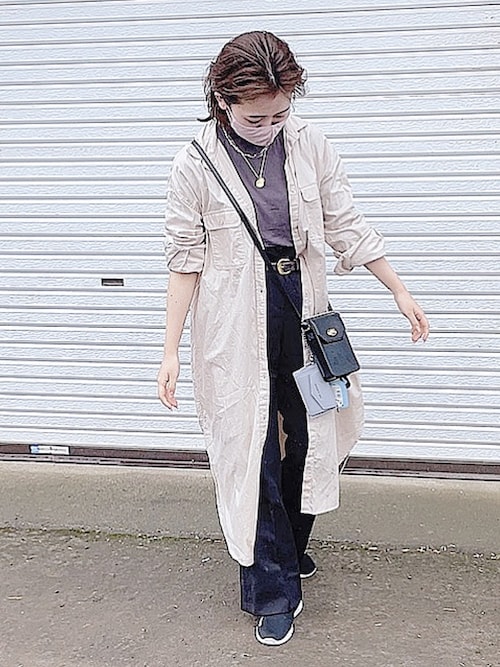 ぷぉい American Holicのシャツワンピースを使ったコーディネート Wear