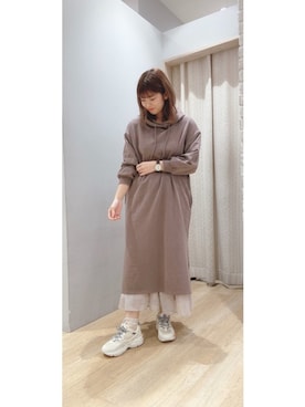 「FILA」｜ゆりっぺさん（レディース・157cm）の秋コーディネート