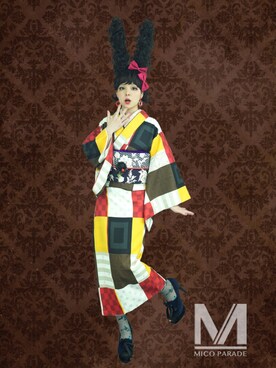 「きもの」｜「アイテム（その他）」を使った、MICO PARADEさん（レディース・157cm）の秋コーディネート