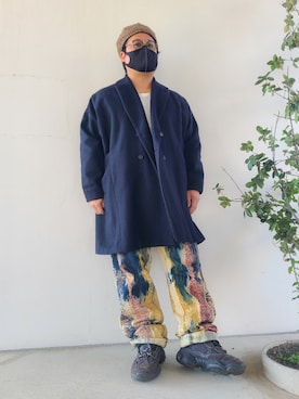 「BASISBROEK（バシスブルック）のアイテム（その他アウター）」を使った、KENTAROさん（メンズ・168cm）の冬コーディネート