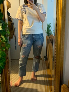 「DAISY（デイジー）のアイテム」を使った、 zzさん（レディース・157cm）の秋コーディネート