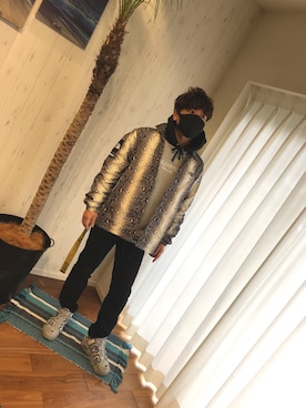 「アニマル」｜「アイテム（ナイロンジャケット）」を使った、kazubow65さん（メンズ・168cm）の冬コーディネート