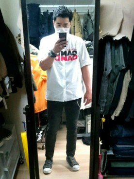 「TAKAHIROMIYASHITATheSoloIst.（タカヒロミヤシタザソロイスト）のアイテム（アクセサリー）」を使った、高さん（メンズ・176cm）の夏コーディネート