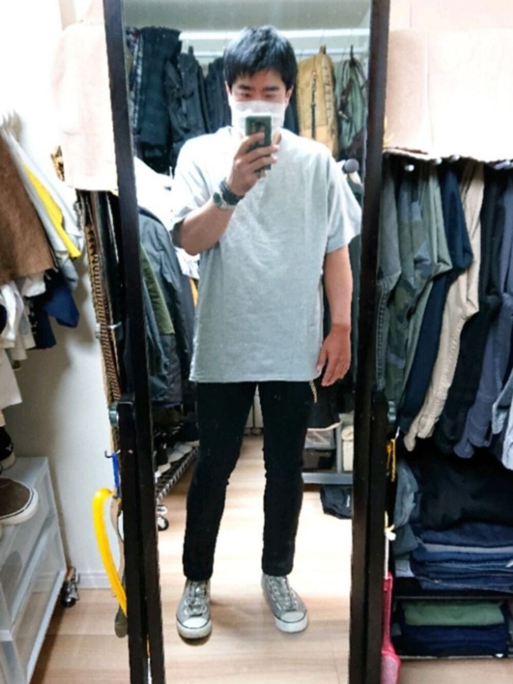「CIAOPANICのアイテム（ブレスレット、ブラック系）」を使った、高さん（メンズ・176cm）の夏コーディネートの1枚目の写真