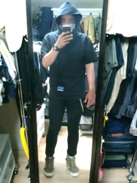 「RUDE GALLERY（ルードギャラリー）のアイテム（財布/小物）」を使った、高さん（メンズ・176cm）の春コーディネート
