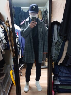 「UNDERCOVER（アンダーカバー）のアイテム（モッズコート）」を使った、高さん（メンズ・176cm）の秋コーディネート