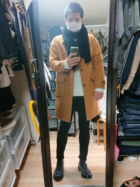 「CONNECTERS（コネクターズ）のアイテム」を使った、高さん（メンズ・176cm）の冬コーディネート