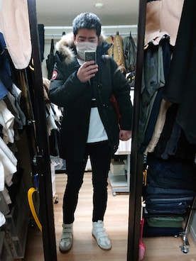 高さん（メンズ・176cm）の冬コーディネート