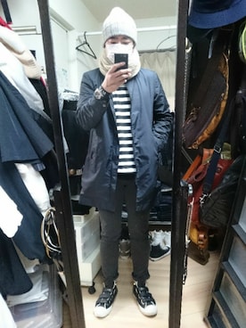 高さん（メンズ・176cm）の冬コーディネート