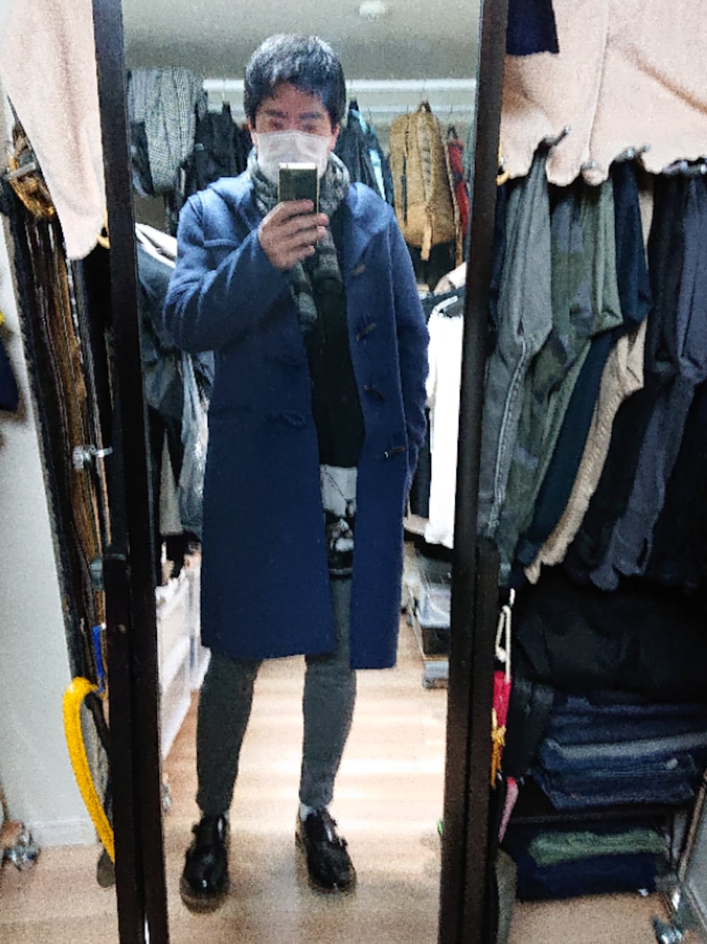 「BEAUTY&YOUTH UNITED ARROWSのBY TC チノ 5ポケット スリムパンツ◆（チノパンツ、グレー系）」を使った、高さん（メンズ・176cm）の春コーディネートの1枚目の写真