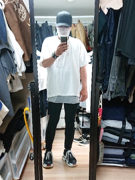 「ONSPOTZ（オンスポッツ）のアイテム（キャップ）」を使った、高さん（メンズ・176cm）の夏コーディネート