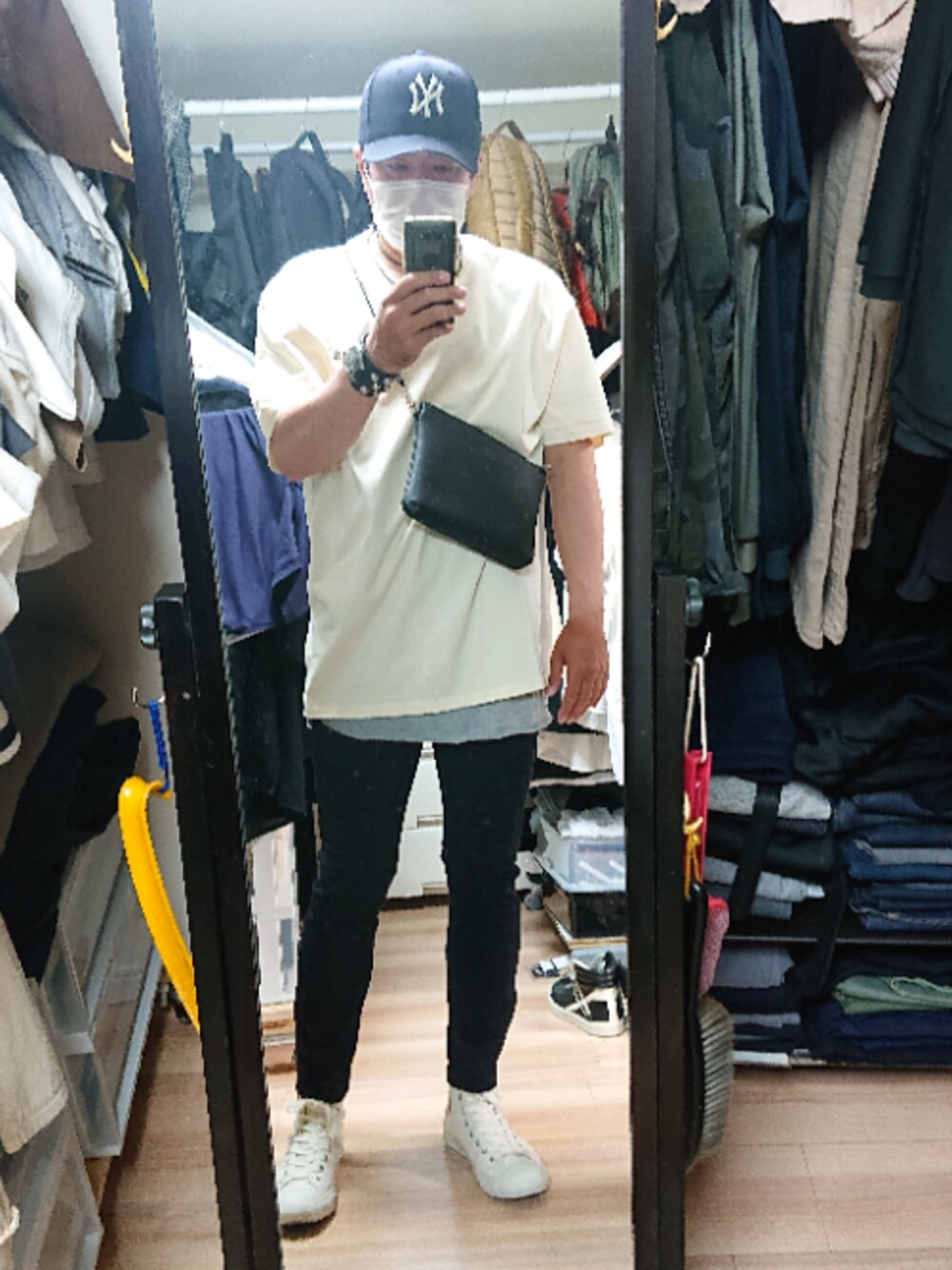 「SHIPSのSC: "オイカワデニム縫製" セルビッチ ストレッチ 5ポケット パンツ（その他パンツ、ブルー系）」を使った、高さん（メンズ・176cm）の秋コーディネートの1枚目の写真