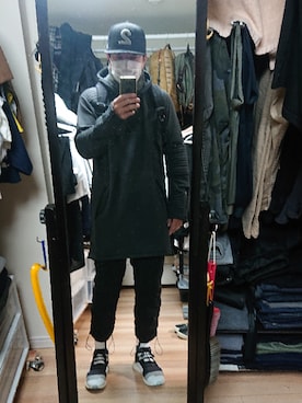 「2 class.ics（トゥークラスドットイクス）のアイテム（帽子）」を使った、高さん（メンズ・176cm）の冬コーディネート