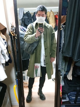 「L.H.P（エルエイチピー）のアイテム（ジャケット/アウター）」を使った、高さん（メンズ・176cm）の冬コーディネート