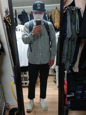 「2 class.ics（トゥークラスドットイクス）のアイテム（帽子）」を使った、高さん（メンズ・176cm）の春コーディネート