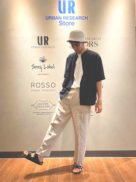 「URBAN RESEARCH Sonny Label（アーバンリサーチサニーレーベル）のアイテム（アクセサリー）」を使った、シマブクロさん（メンズ・178cm）の春コーディネート